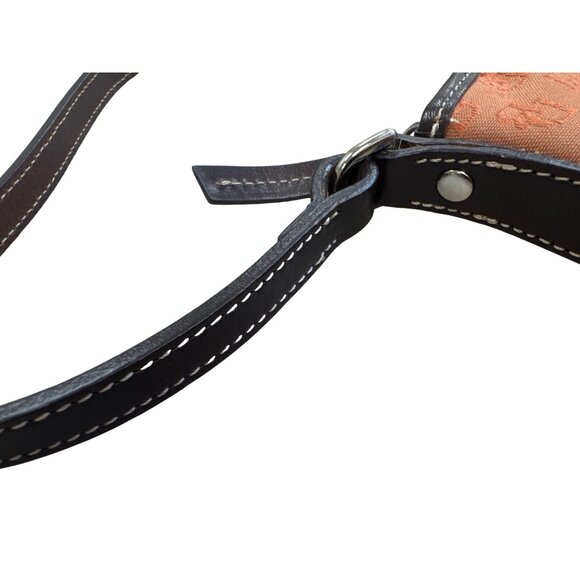 Dooney & Bourke Womens Orange brown satchel handbag small SKU8150 - Picture 7 of 16